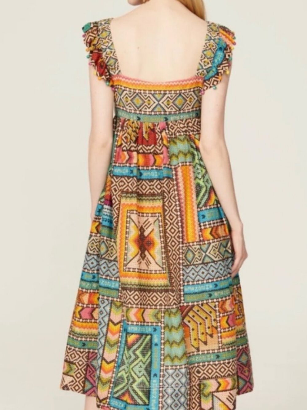 Farm Rio Banana Scarves Bohemian Sundress Sz Large MSRP $235 - Picture 5 of 10